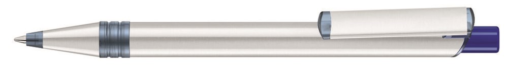 RECYCLED PET PEN ALUMA transparent - dunkelblau