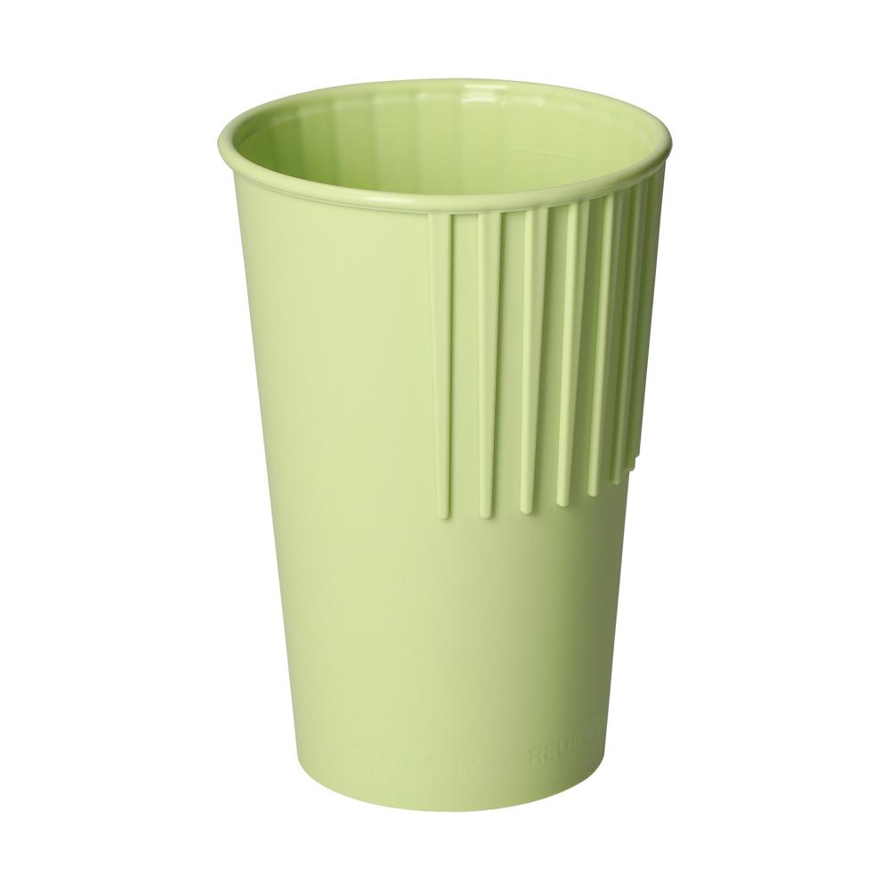 Riffel-Becher "ToGo", 300 ml - geselliges grün