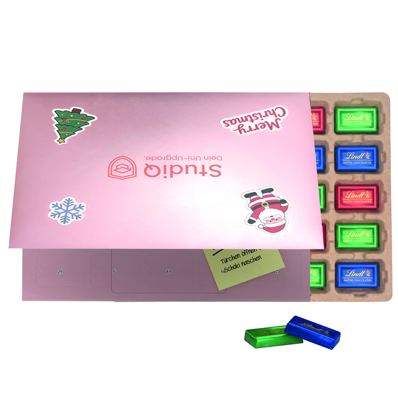 Premium Tisch Adventskalender Flip Cover Eco Querformat