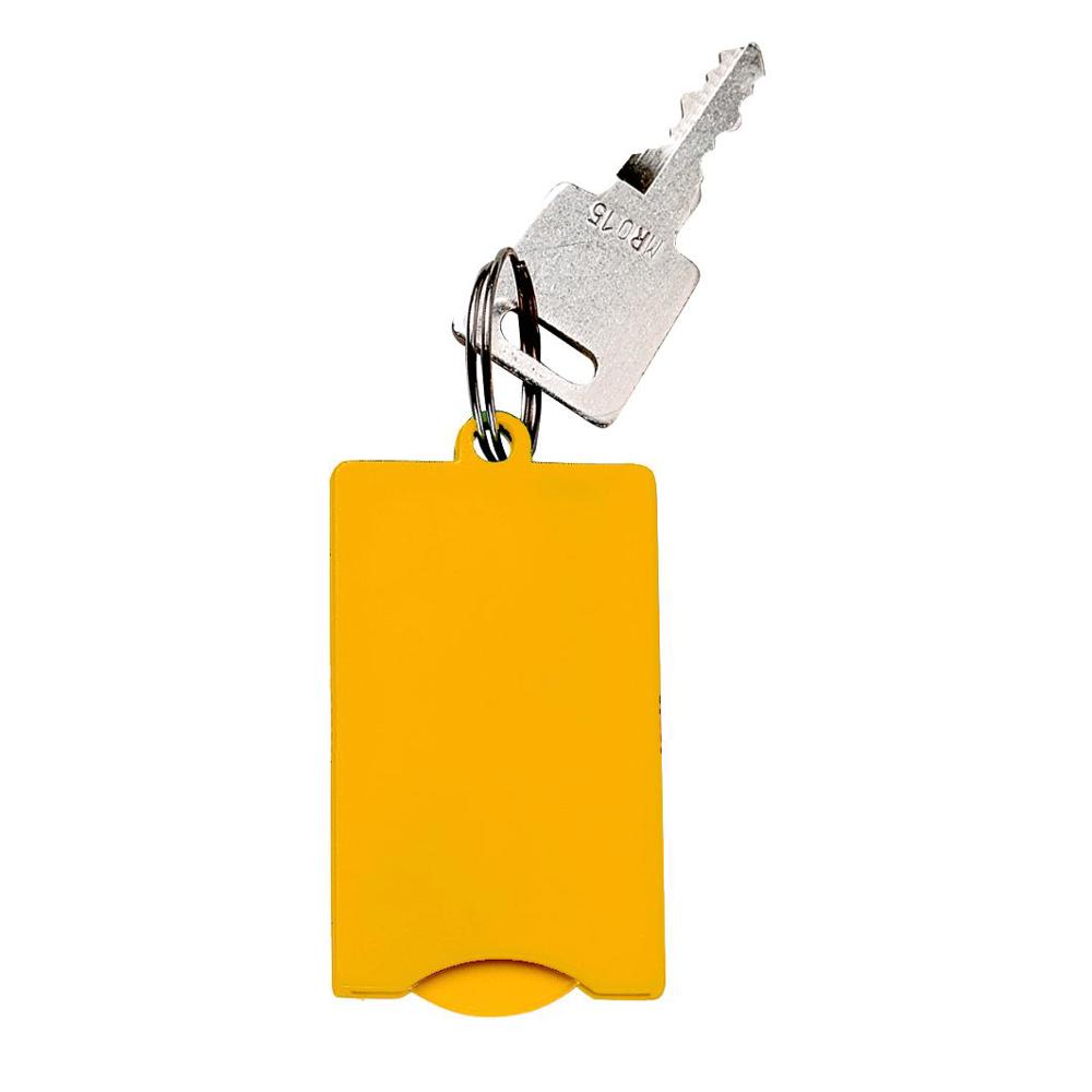Chip-Schlüsselanhänger "Square" - standard-gelb