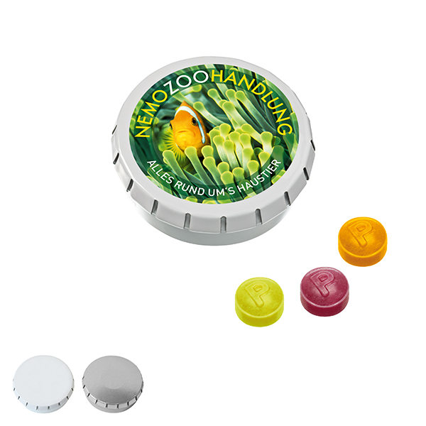 SUPER-MINI-Drück-m-Dose mit Pulmoll