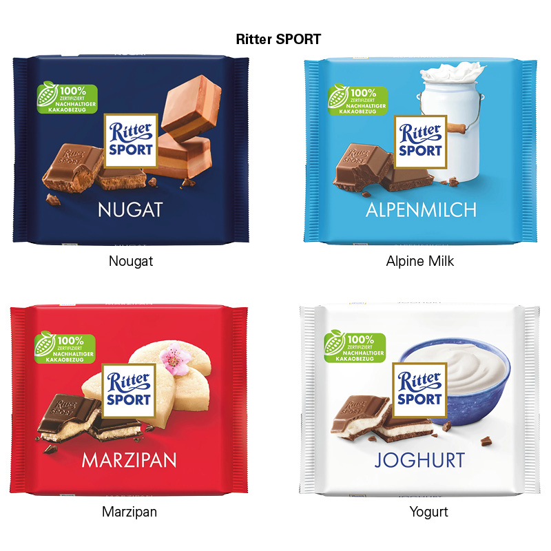 Ritter SPORT 100g im Werbeschuber, Joghurt