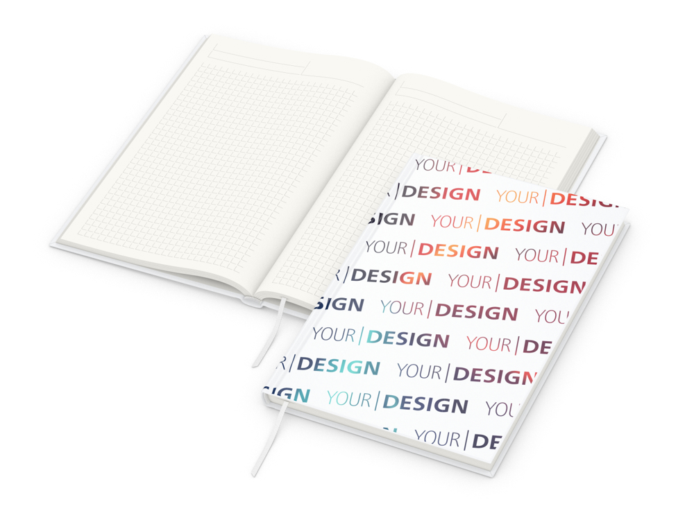 Notizbuch Note-Book inkl. 4C-Druck, A5, Cover-Star Recycling-Matt