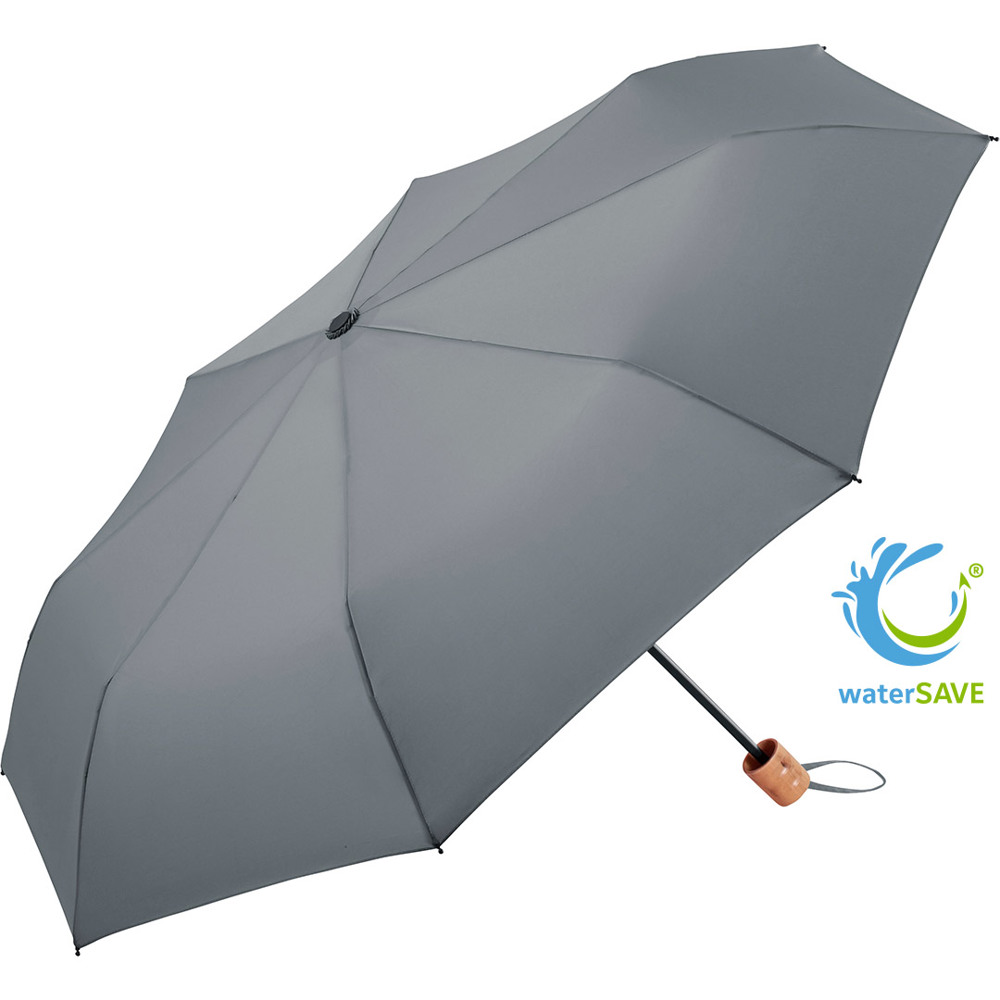 9158 Taschenschirm ÖkoBrella Shopping - grau wS