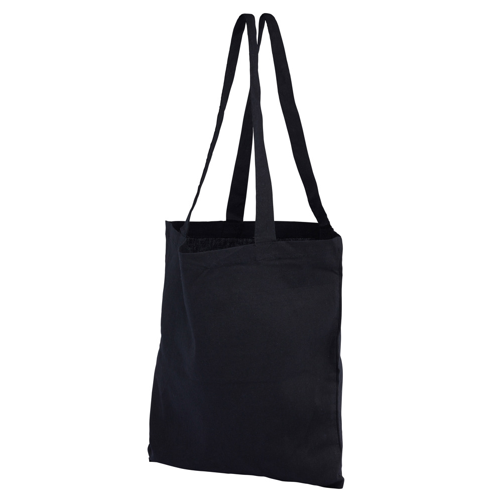 Brixton farbige Baumwolltasche – Nachhaltige Baumwolle - schwarz