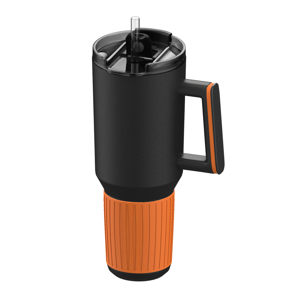 Thermobecher RETUMBLER-myKINGS CANYON 1200 - orange, schwarz