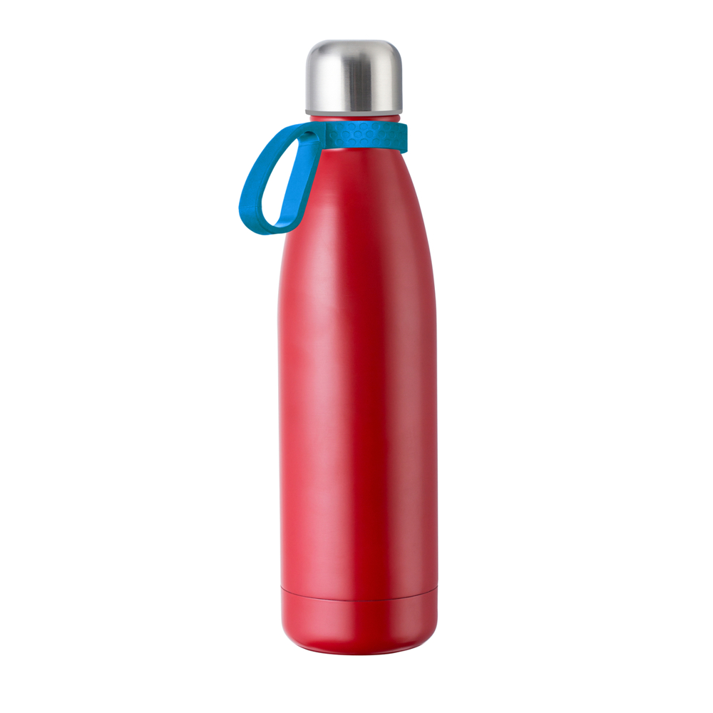 Trinkflasche RETUMBLER-myTOULON - cyan, rot