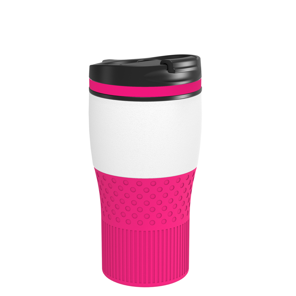 Thermobecher RETUMBLER-BAYAMO MEZZO CORPORATE - magenta, weiß