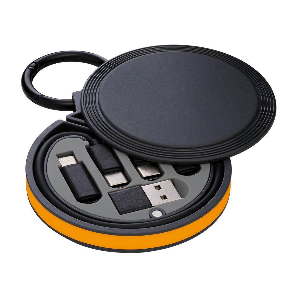 6-in-1 Ladekabel REEVES-myCONVERTICS - orange, schwarz