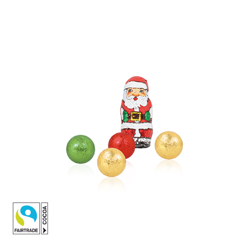 Präsent "Weihnachtsbaum" mit Fairtrade® Schokolade