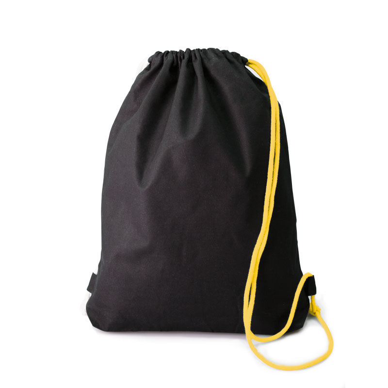 Baumwollrucksack Whoopie - black/yellow
