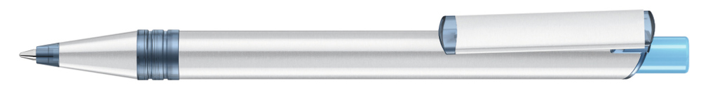 RECYCLED PET PEN ALUMA transparent - hellblau