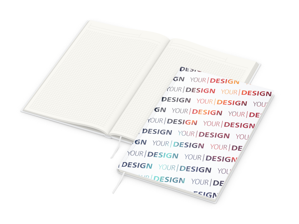 Notizbuch Note-Book RECYCLING, A4, Winkelkaro, Papier matt