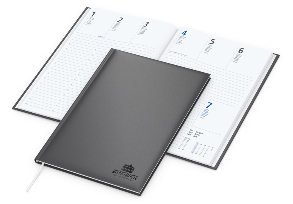 Wochenkalender Media 175 × 245 mm Kunstleder-Hardcover matt