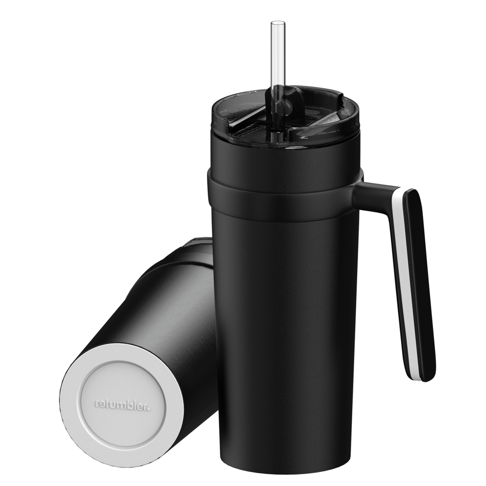 Thermobecher RETUMBLER-myORINOCO CERAMIC - weiß, schwarz