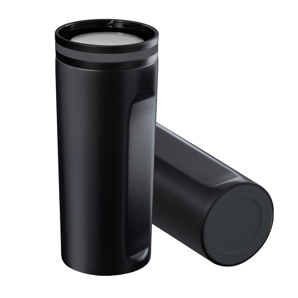 Thermobecher RETUMBLER-mySTEELONE - dunkelgrau, schwarz, silber, weiß