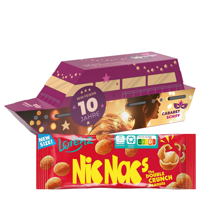 3D-Präsent Schiff, Lorenz Nic Nac's Erdnüsse