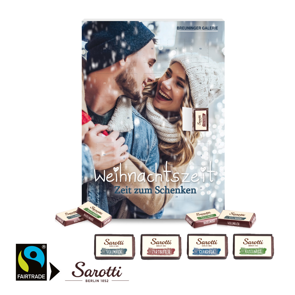 Wand-Adventskalender Sarotti Schokolade