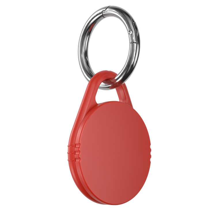 Schlüsselanhänger RITTER-CLICK DESIGN M mit Metall-Karabiner - signal-rot