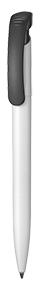 Kugelschreiber CLEAR - weiss/schwarz
