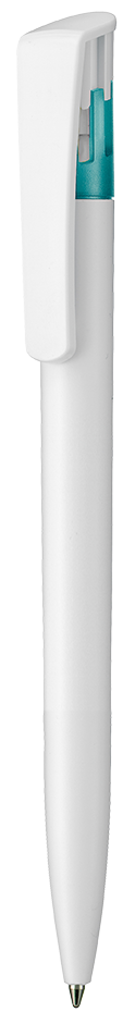 Kugelschreiber ALL-STAR SF - weiss/türkis TR/FR