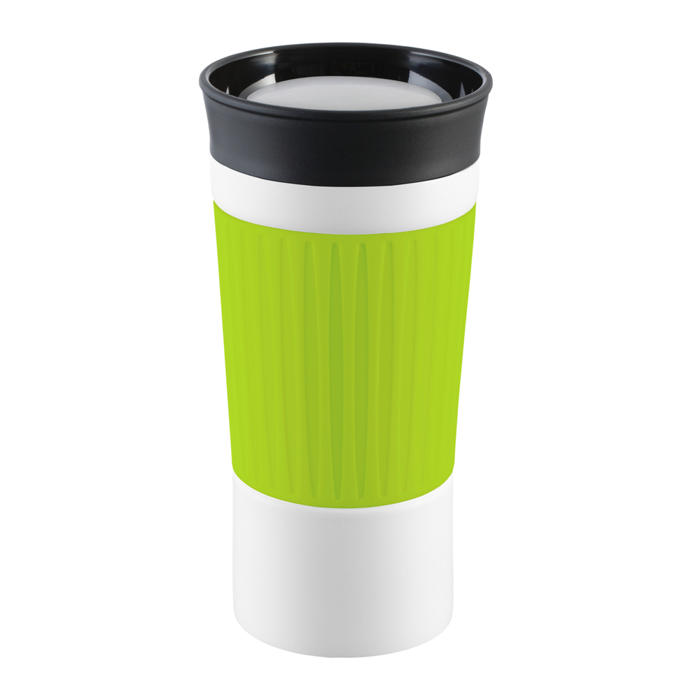 Thermobecher RETUMBLER-myKINGSTON - schwarz, weiß, hellgrün