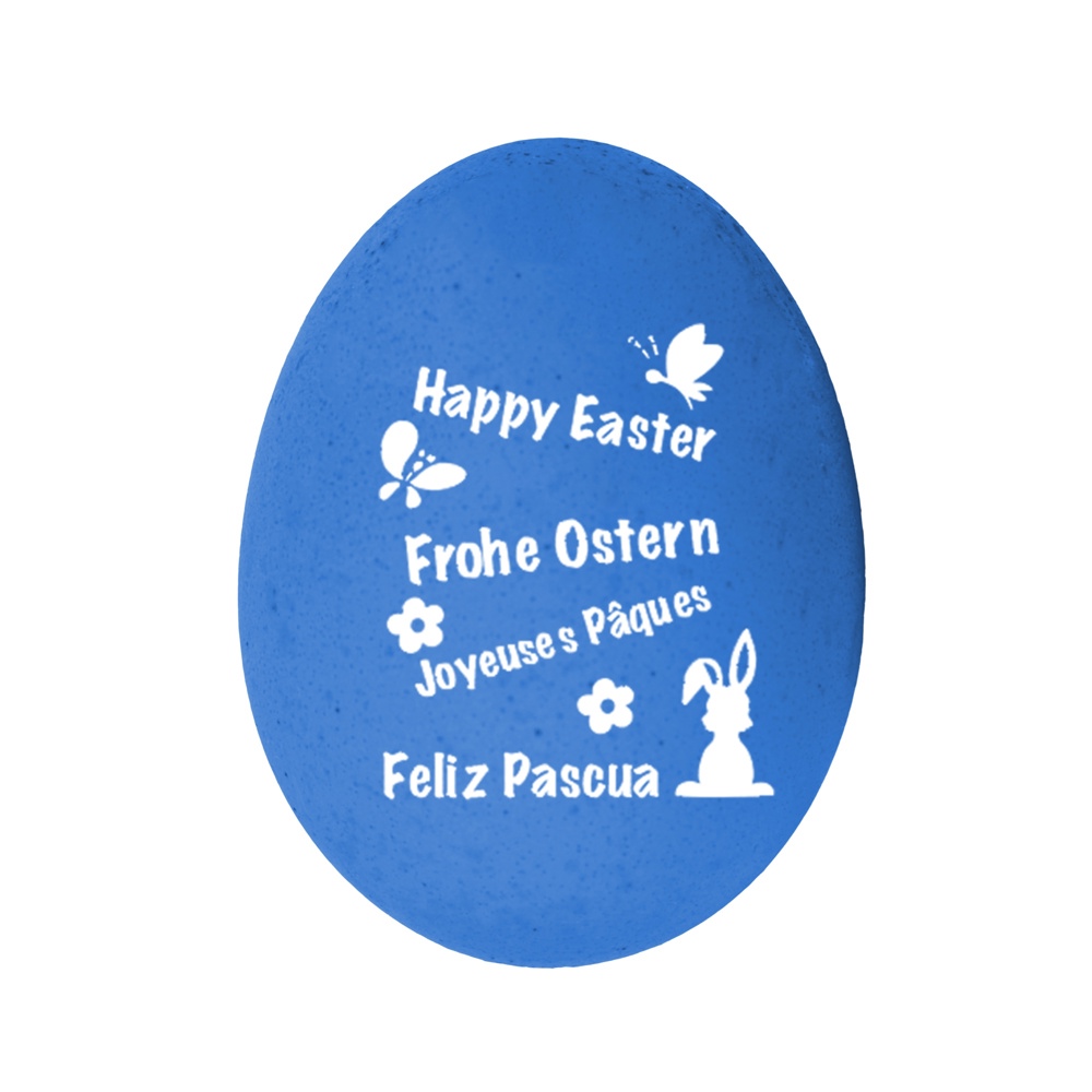 Happy Egg Frohe Ostern - blau