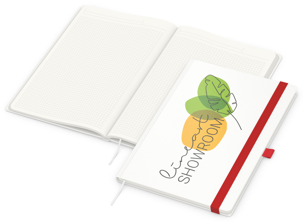 Notizbuch Match-Book Recycling - rot