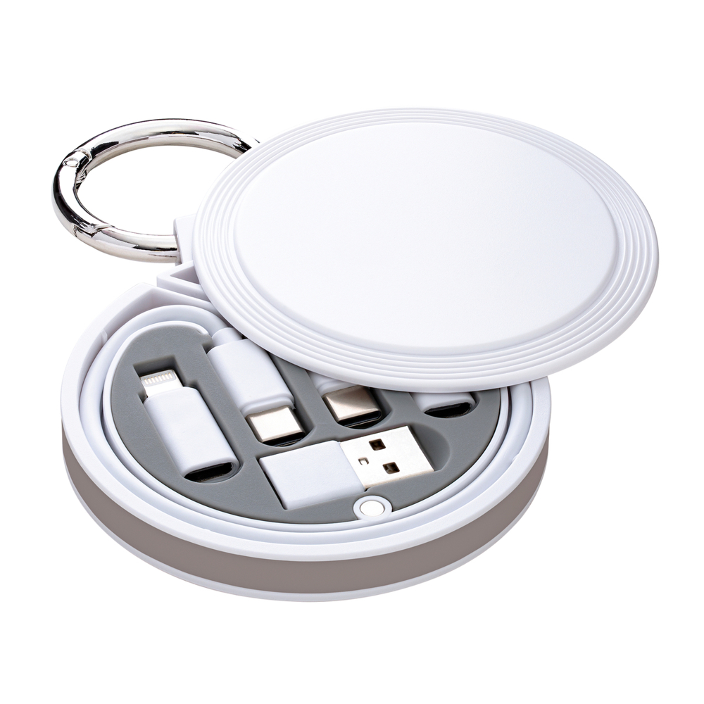 6-in-1 Ladekabel REEVES-myCONVERTICS - braun, weiß