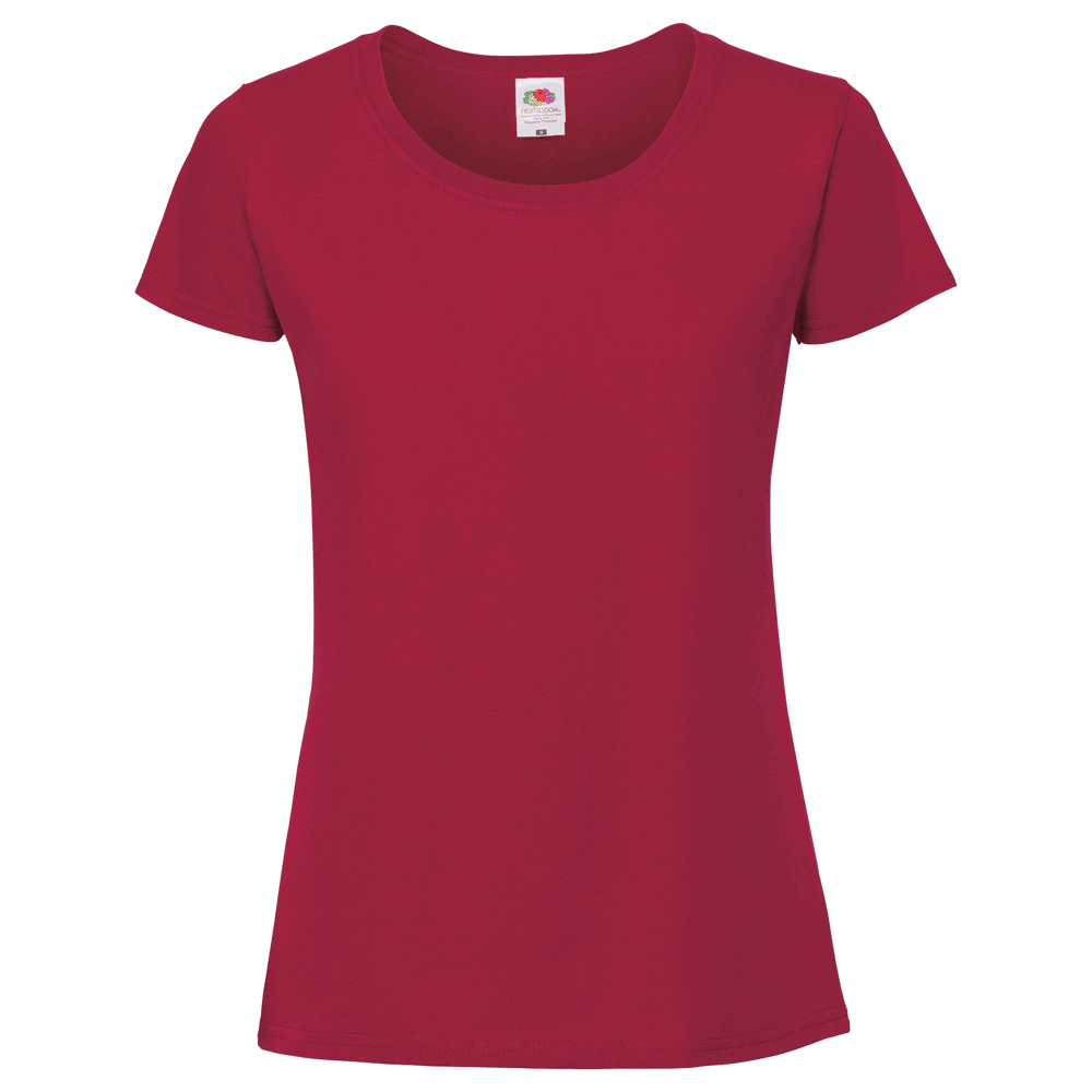 614240 - Ladies Iconic 195 T-Shirt (zuvor: Ladies Ringspun Premium T-Shirt) - cranberry