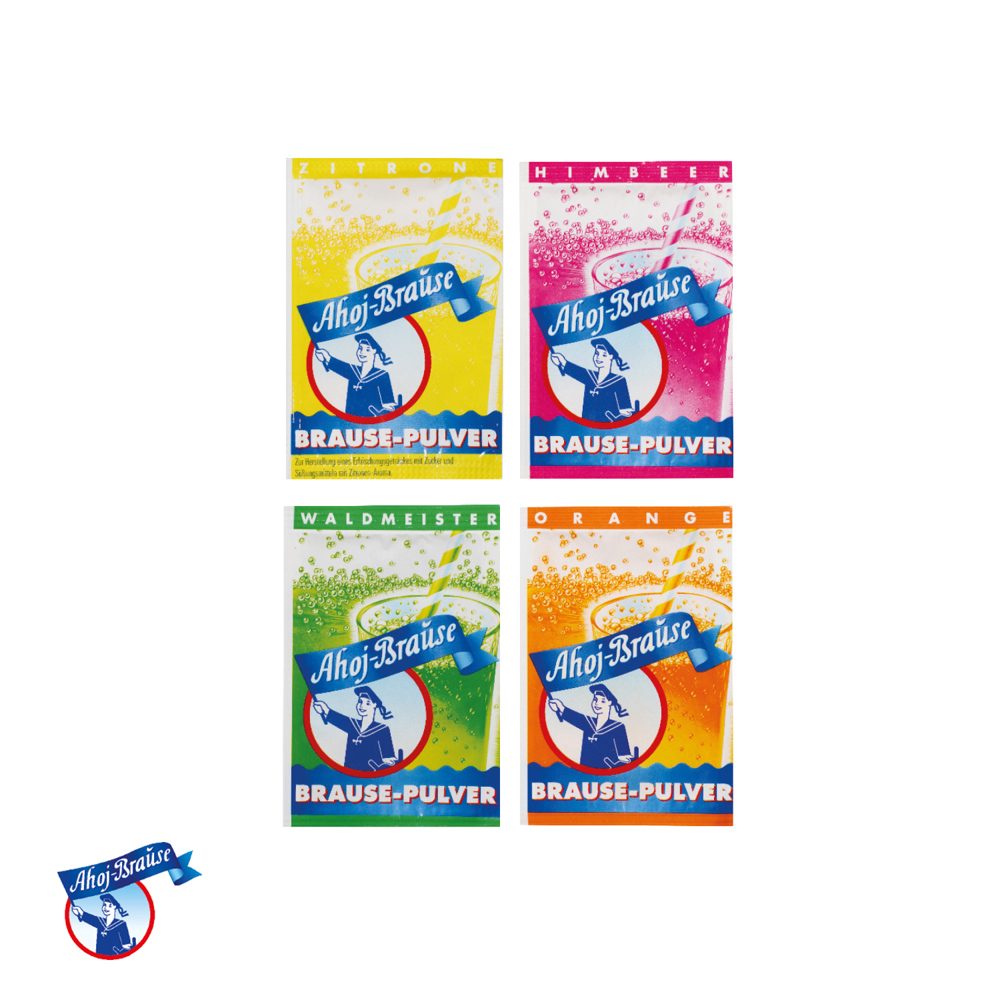 Werbebox mit Ahoj-Brause Pulver