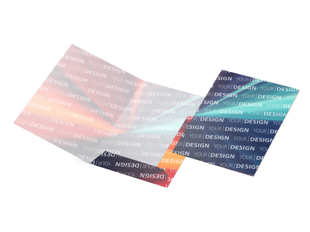 Präsentationsmappe, 1 mm, 4/4farbig, lackiert, ohne Fenster