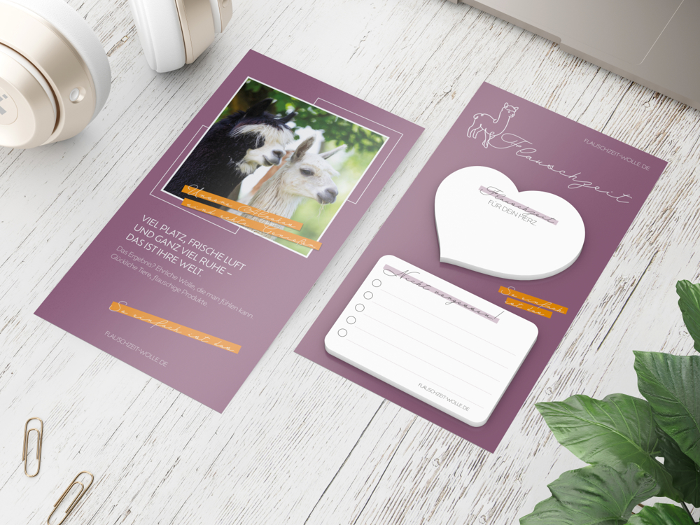 Haftnotiz-Karte Note-Card Form, Herz – Rechteck mit Rundungen