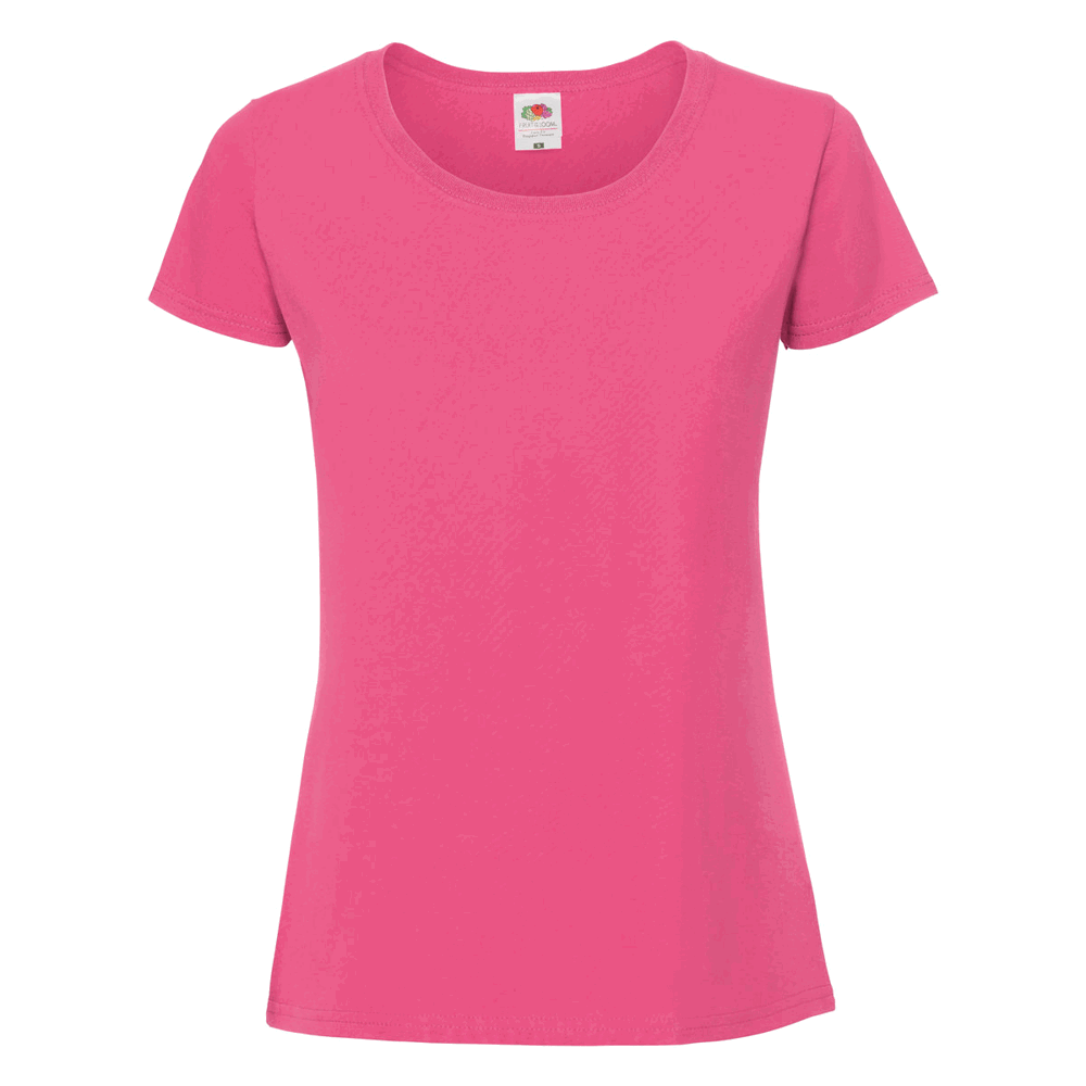 614240 - Ladies Iconic 195 T-Shirt (zuvor: Ladies Ringspun Premium T-Shirt) - fuchsia