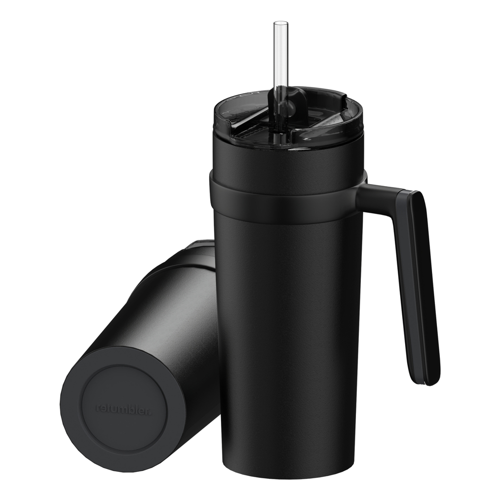 Thermobecher RETUMBLER-myORINOCO CERAMIC - dunkelgrau, schwarz