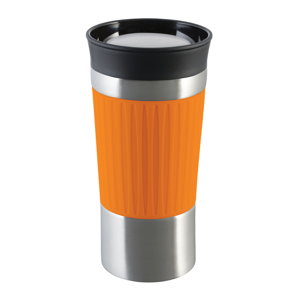 Thermobecher RETUMBLER-myKINGSTON - schwarz, silber, orange