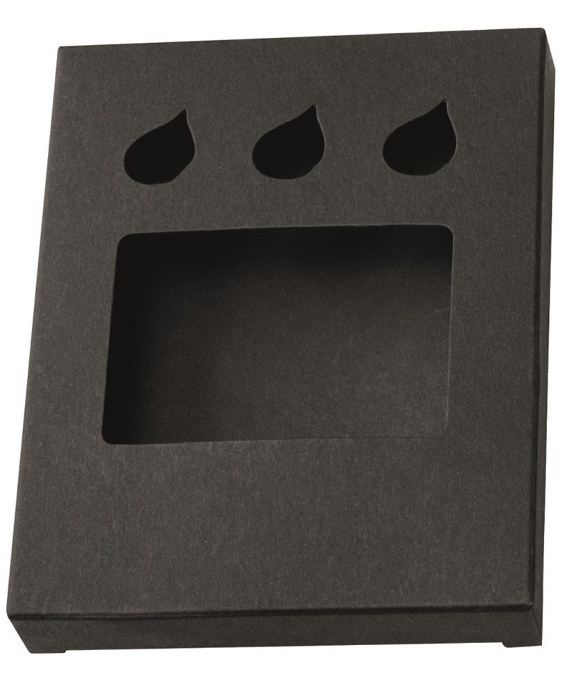 PAPPFALTSCHACHTEL VERPACKUNG, schwarz