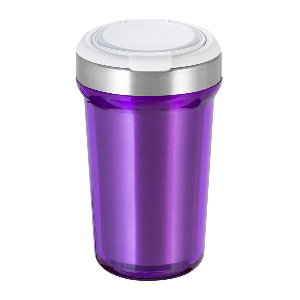 Thermobecher RETUMBLER-myVIVERO - weiß, silber, lila
