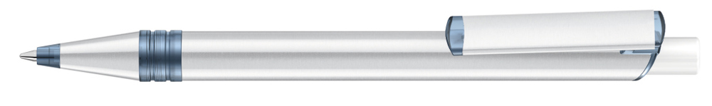 RECYCLED PET PEN ALUMA transparent - weiss