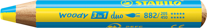 STABILO woody duo Farbstift - gelb/cyan