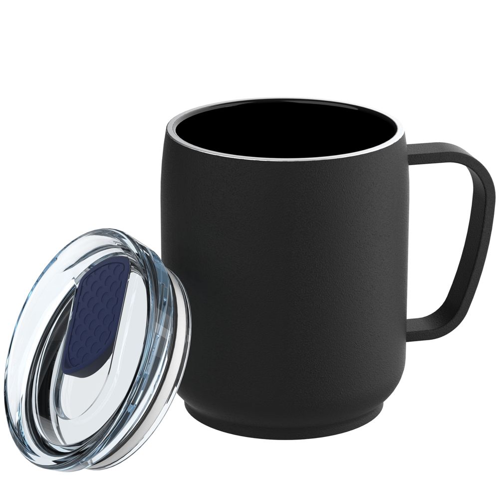 Thermobecher RETUMBLER-myNIZZA CERAMIC - schwarz, dunkelblau, transparent