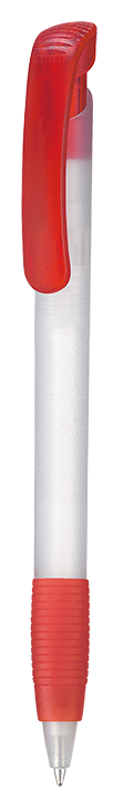 Kugelschreiber SOFT CLEAR FROZEN - frost-weiss TR/FR/feuer-rot TR/FR