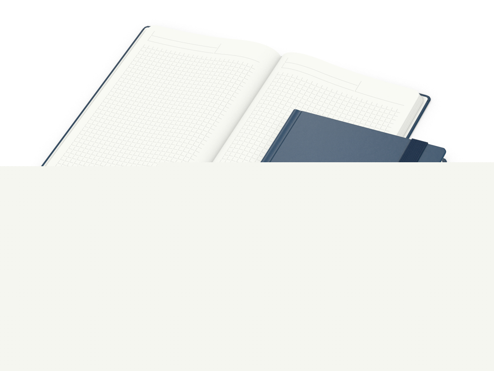 Notizbuch Organic-Book Recycling, dunkelblau