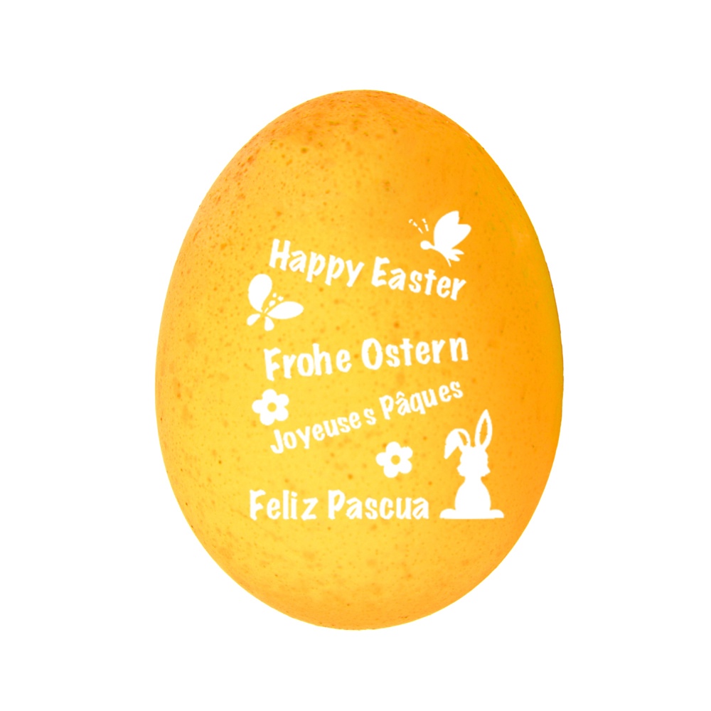 Happy Egg Frohe Ostern - gelb