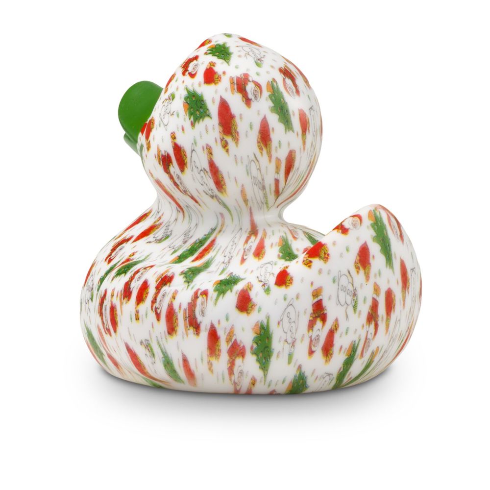 Werbeente Torsten Tannenbaum mit grünem Schnabel, ca. 8 cm