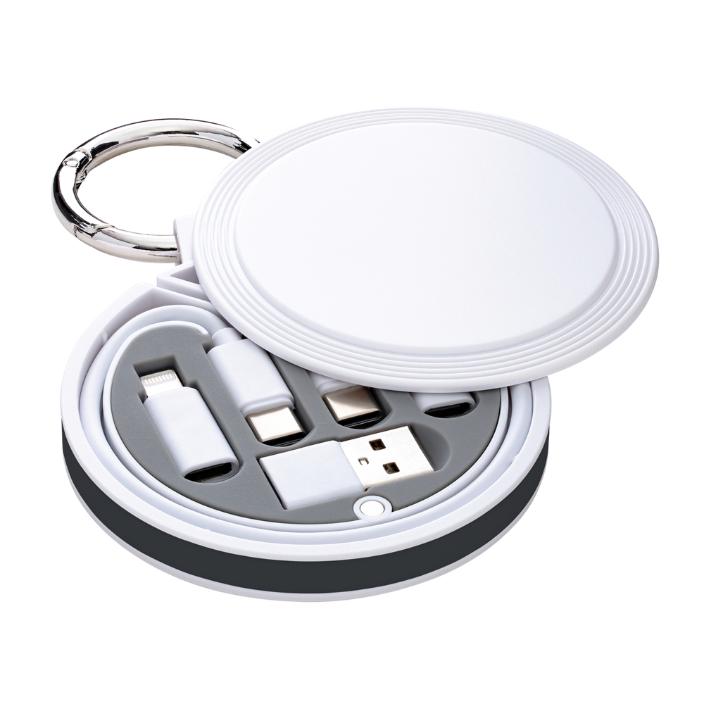 6-in-1 Ladekabel REEVES-myCONVERTICS - dunkelgrau, weiß