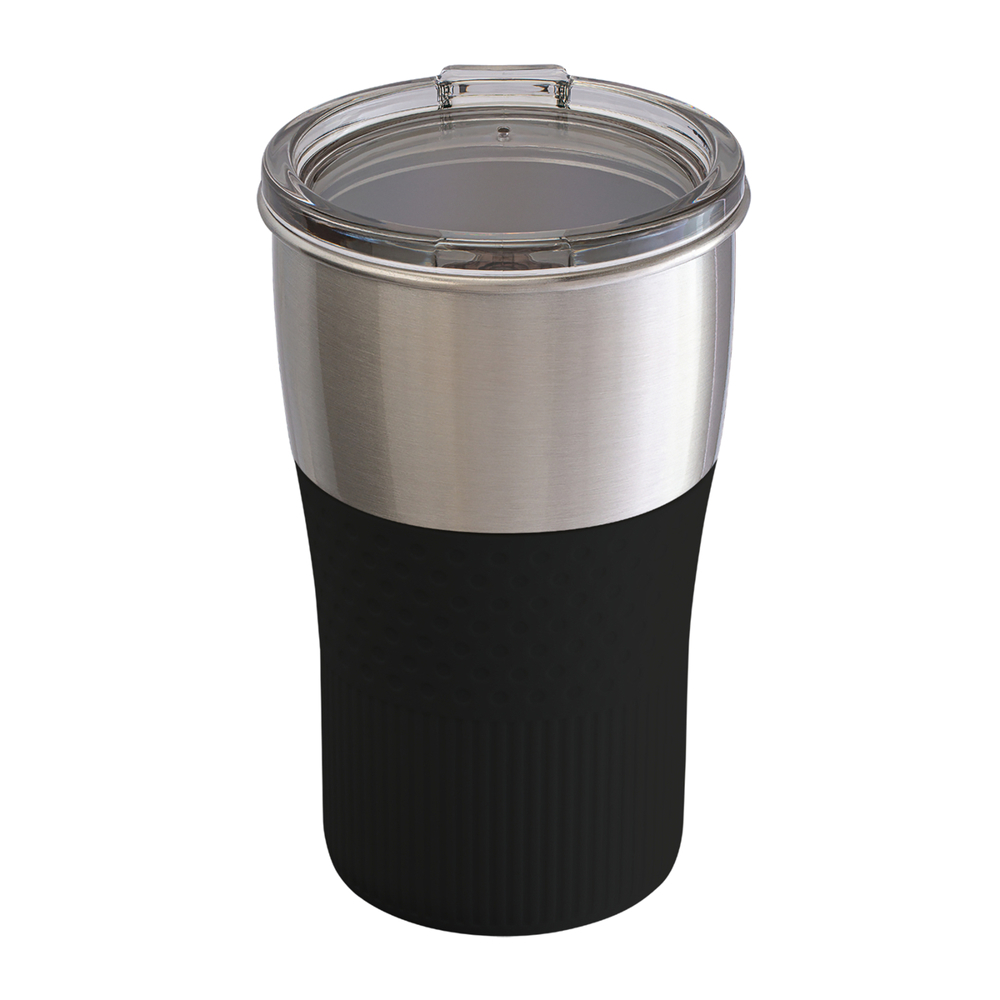 Trinkbecher RETUMBLER-MEZZO - schwarz, silber