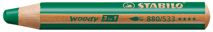 STABILO woody 3 in 1 Farbstift, dunkelgrün