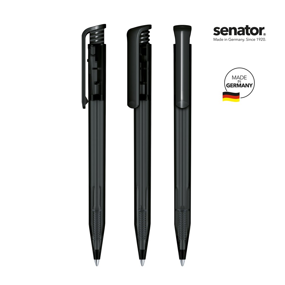 senator® Super Hit Frosted Druckkugelschreiber - schwarz