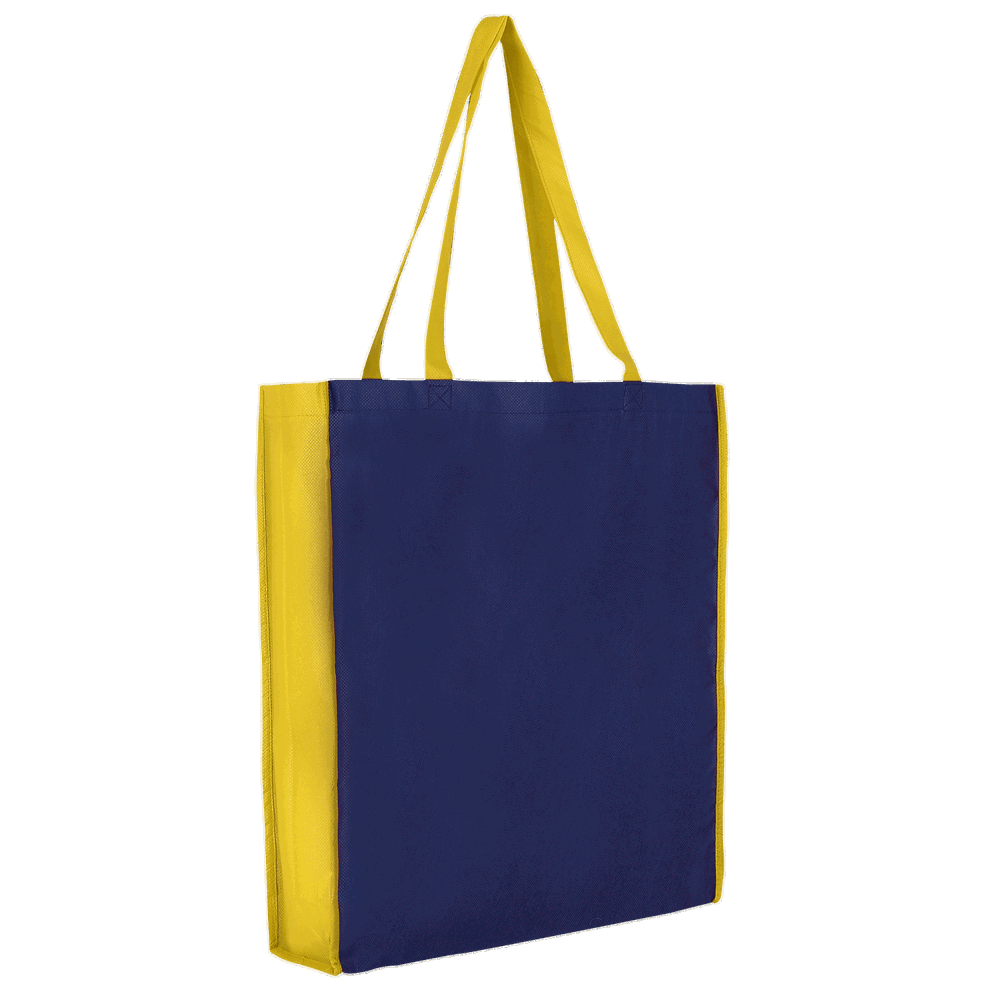PP-Tasche - City-Bag 2 - dunkelblau/gelb